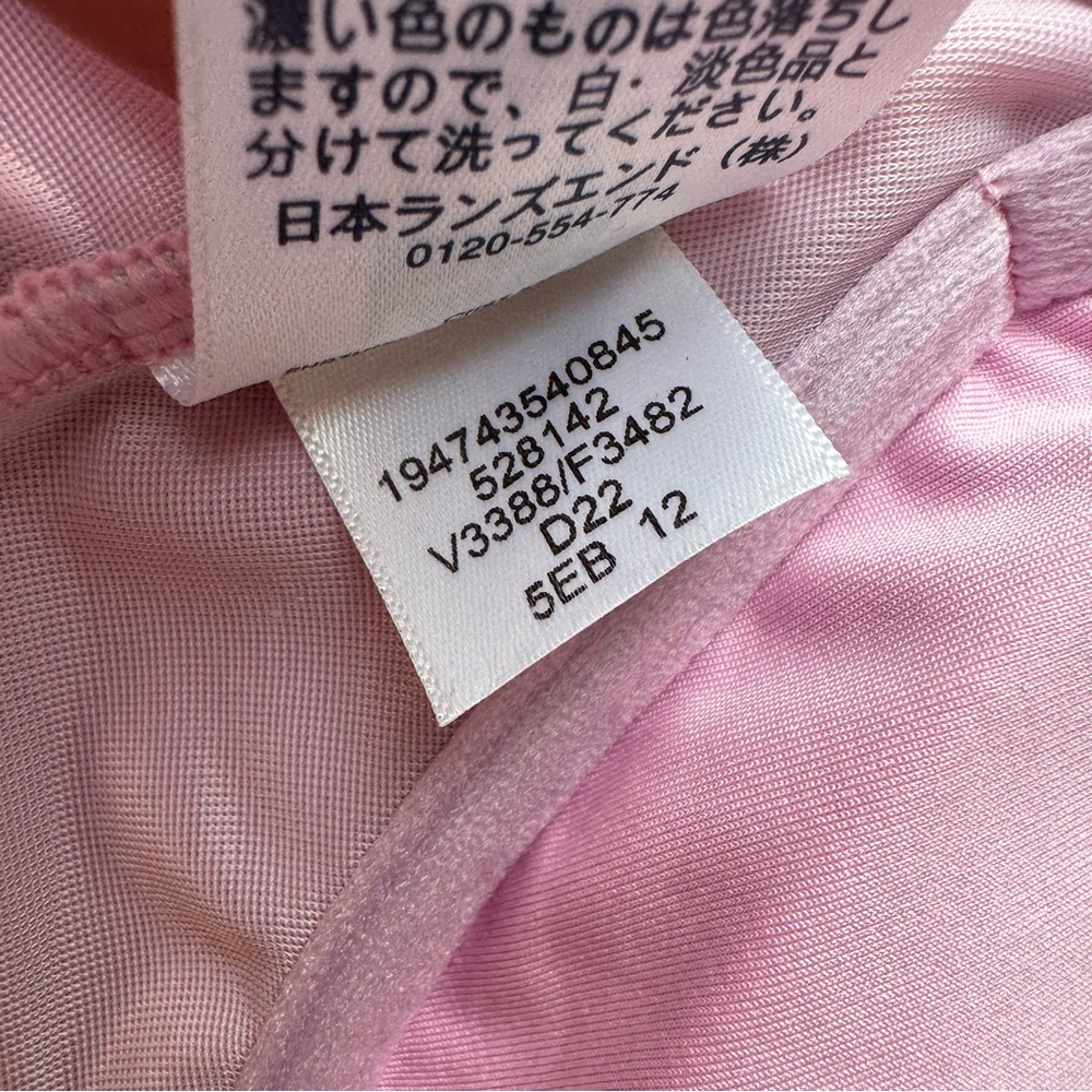 Lands End Pastel Rainbow Swirl V-Neck Bikini Top - Picture 12 of 13